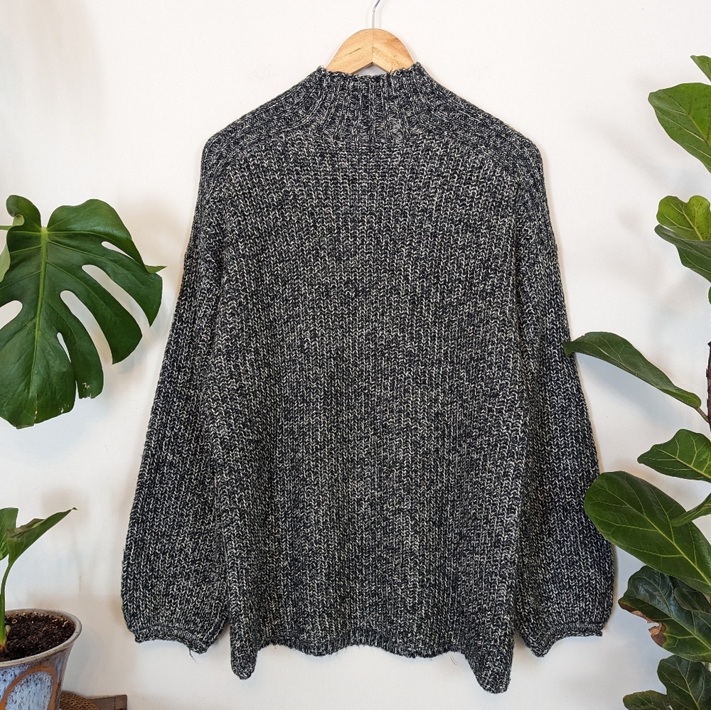 Prologue | Oversized Knit Sweater Mock Neck